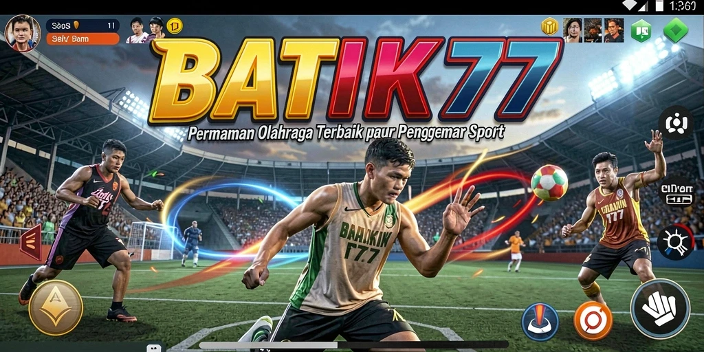 Screenshot gameplay menunjukkan aksi seru dalam olahraga kompetitif.