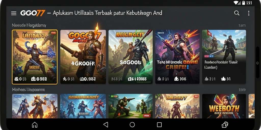 Screenshot GOGO77 menampilkan fitur utilitas yang menarik dan interaktif.