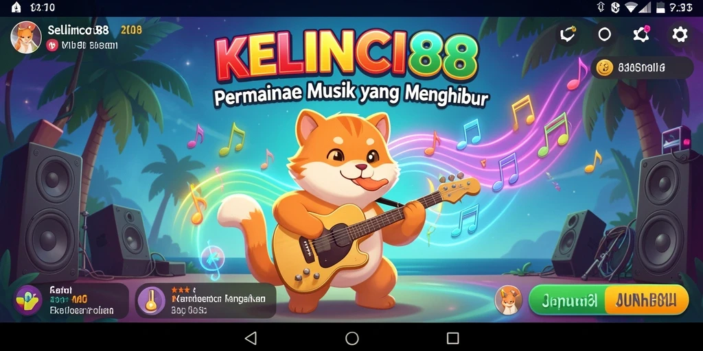 Tampilan gameplay KELINCI88 dengan pengalaman musik yang interaktif.