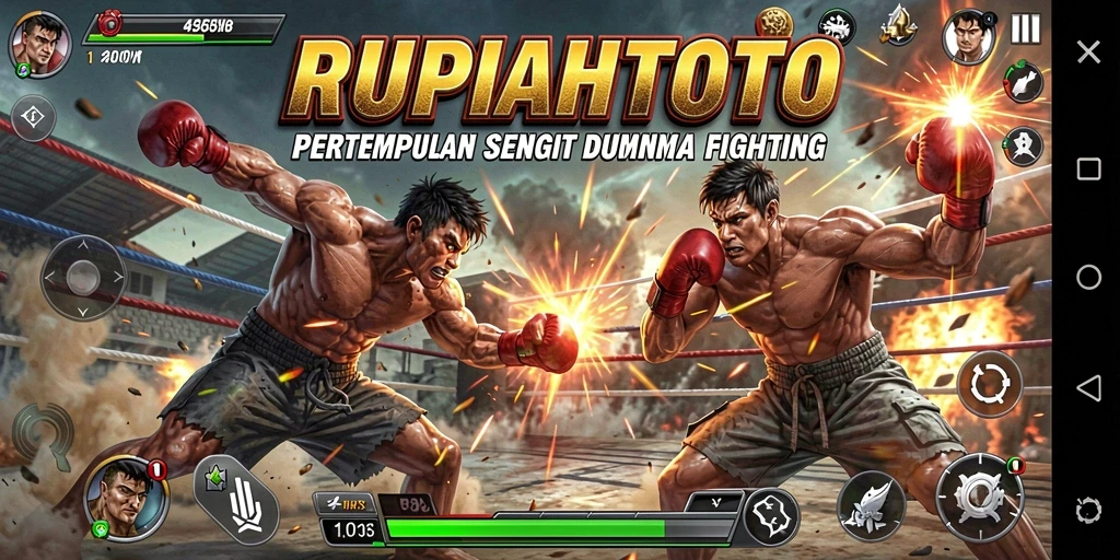 Tangkapan layar menampilkan aksi pertarungan mendebarkan di RUPIAHTOTO.